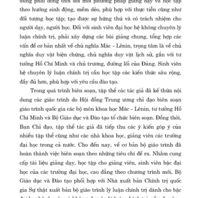 Sách - Giáo Trình Lịch Sử Đảng Cộng Sản Việt Nam (Dành Cho Bậc Đại Học Hệ Không Chuyên Lý Luận Chính Trị)