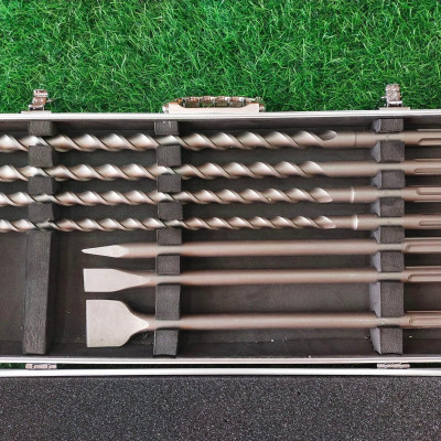 BỘ MŨI KHOAN BÊ TÔNG GÀI SDS MAX VÀ MŨI ĐỤC INGCO AKD5075 - HÀNG CHÍNH HÃNG