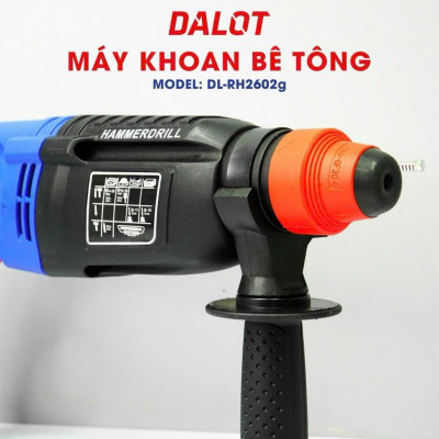 MÁY KHOAN BÊ TÔNG 3 CHỨC NĂNG 1010W DL-RH2602G - DALOT - HÀNG CHÍNH HÃNG