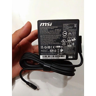 Sạc MSI 100W AC Adapter Type C Charger MSI Prestige 14 A12UC Laptop Notebook hàng nhập khẩu kèm dây nguồn