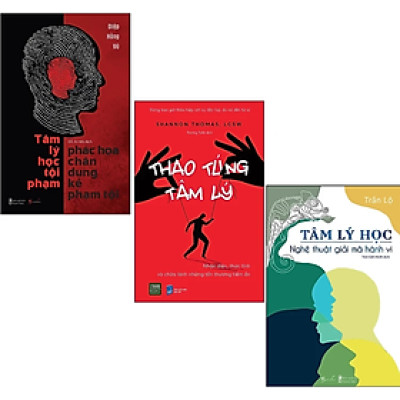 Combo 3Q: Thao Túng Tâm Lý + Tâm Lý Học - Phác Họa Chân Dung Kẻ Phạm Tội + Tâm Lý Học - Nghệ Thuật Giải Mã Hành Vi (Top Sách Tâm Lí Học Bán Chạy)