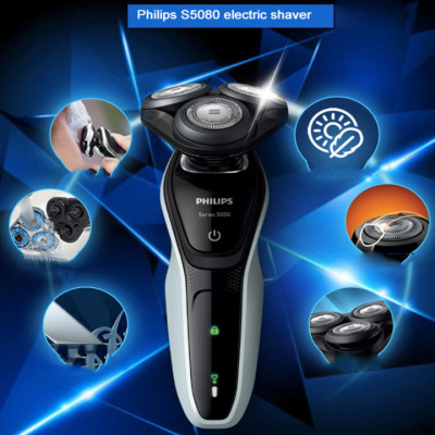 Máy cạo râu 3 lưỡi thương hiệu cao cấp Philips S5080 9W - HÀNG NHẬP KHẨU