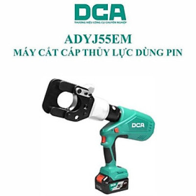 MÁY CẮT CÁP THỦY LỰC DÙNG PIN 20VMAX/4AH*2 SẠC 2A DCA ADYJ55EM - HÀNG CHÍNH HÃNG