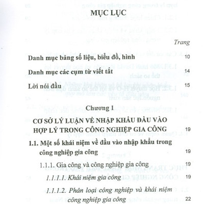 Nhập Khẩu Đầu Vào Trong Công Nghiệp Gia Công Ở Việt Nam
