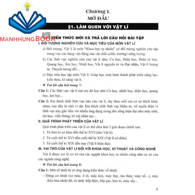 SÁCH - hướng dẫn trả lời câu hỏi & bài tập vật lí 10 (bám sát sách giáo khoa kết nối tri thức với cuộc sống)