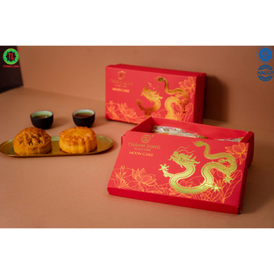Hộp Bánh Trung Thu 2 bánh 1 trứng 150g - Combo Super A1 - Thành Long (300g) - VIỆT NAM