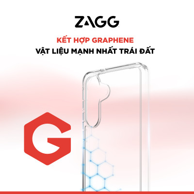 Ốp lưng bảo vệ ZAGG dành cho Samsung S25 Ultra chống ố vàng, va đập và trầy xước, ZAGG Crystal Palace Lite_ Hàng Chính Hãng