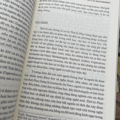 TỪ TÂM TRÍ - Sức mạnh của sự sáng tạo – Sir Ken Robinson – Quế Hương dịch – Tân Việt Books – NXB Sư Phạm (bìa mềm)