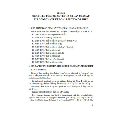 Thiết Kế Kết Cấu Bê Tông Cốt Thép Theo Tiêu Chuẩn Eurocode - Cơ Sở Lý Thuyết Và Ví Dụ Áp Dụng ( Tặng Kèm Sổ Tay)