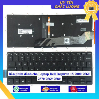 Bàn phím dùng cho Laptop Dell Inspiron 15 7000 7560 7570 7569 7580  - Hàng Nhập Khẩu New Seal