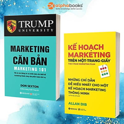 Combo Sách Marketing - Bán Hàng :  Marketing Căn Bản + Kế Hoạch Marketing Trên Một Trang Giấy