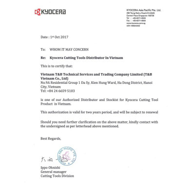 Mảnh Dao Khoan DRX Kyocera Model - ZXMT070305SM PR1225 Chính Hãng