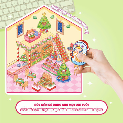 Sách - Bóc Dán 3D - Tiệm Bánh Baby Three