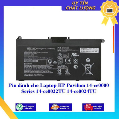 Pin dùng cho Laptop HP Pavilion 14-ce0000 Series 14-ce0022TU 14-ce0024TU - Hàng Nhập Khẩu New Seal