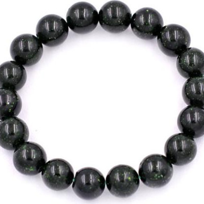 Vòng chuỗi đeo tay Đá Lục Sa Size 10 ly - hợp mệnh Hỏa, mệnh Mộc