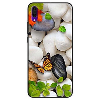 Ốp lưng dành cho Huawei Y7 Pro (2019) mẫu Sỏi Trắng và Bướm