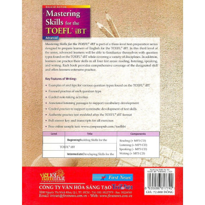 Sách - Mastering Skills For The Toefl IBT  Writing - First News