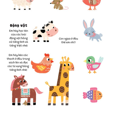 Kéo Đẩy Tìm Kiếm - 100 Từ Vựng Song Ngữ Việt-Anh Cho Bé
