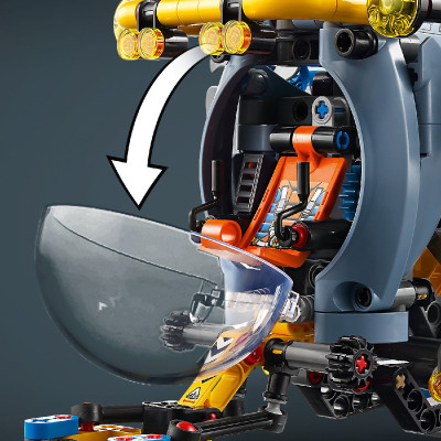 Đồ Chơi Lắp Ráp Tàu Ngầm Nghiên Cứu Biển Sâu LEGO TECHNIC 42201 (413 chi tiết)