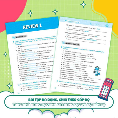 Sách Ngữ Pháp Tiếng Anh Nâng Cao Lớp 8 - Combo 2 Tập - Megabook