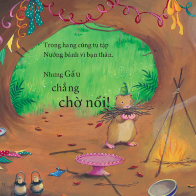 Sách tranh song ngữ Gấu chẳng chờ nổi - Ehomebooks