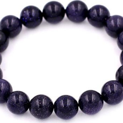 Vòng tay chuỗi hạt đá lam sa 10 ly 17 hạt - hợp mệnh Mộc, mệnh Thủy