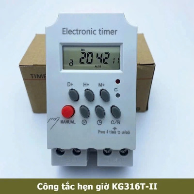 Công Tắc Hẹn Giờ KG316 T-II – Hẹn Giờ Bật Tắt Cho Đèn, Máy Bơm, Thiết Bị Điện Gia Dụng