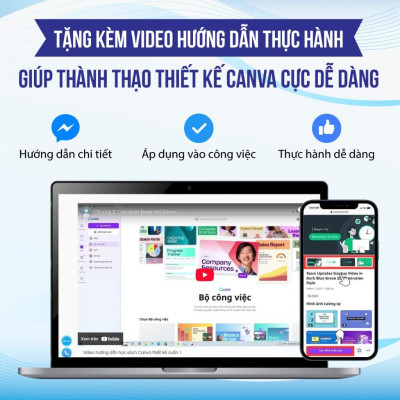 Sách 21 Ngày Làm Chủ Canva, Xuất Bản Chính Hãng, In Màu, Tặng Kèm Video Hướng Dẫn, Quyển 2