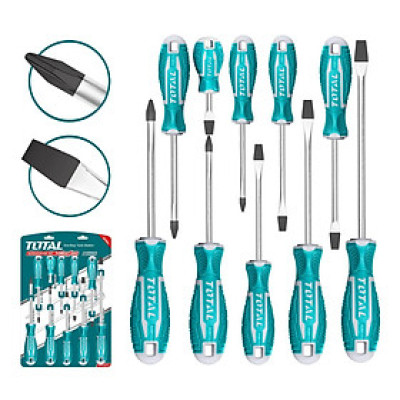BỘ 10 TUA VÍT TOTAL THT250610 - HÀNG CHÍNH HÃNG