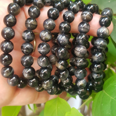 Vòng tay chuỗi đá mắt hổ tự nhiên đen xanh size hạt nhỏ 8mm 21 hạt bóng đẹp cung sanh nữ mệnh thủy mệnh mộc đeo may mắn đá tự nhiên tốt sức khỏe công việc tốt đẹp tài lộc hanh thông xinh tay rẻ đẹp ạ