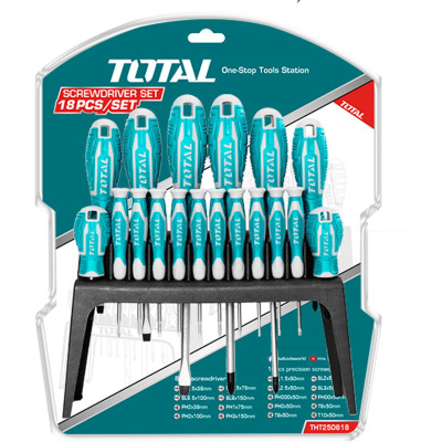 BỘ 18 TUA VÍT TOTAL THT250618 - HÀNG CHÍNH HÃNG