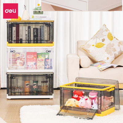 [Có Cỡ Đại 86L] Hộp Nhựa Đựng Đồ Đa Năng Có Nắp Đậy Cao Cấp Nhiều Kích Cỡ Deli - Có Thể Tháo Lắp Tiết Kiệm Không Gian