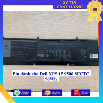 Pin dùng cho Dell XPS 15 9500 8FCTC 56Wh - Hàng Nhập Khẩu New Seal