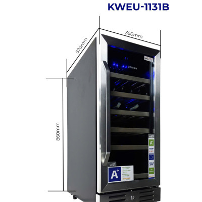 TỦ BẢO QUẢN RƯỢU VANG KWEU-1131B. Hàng chính hãng