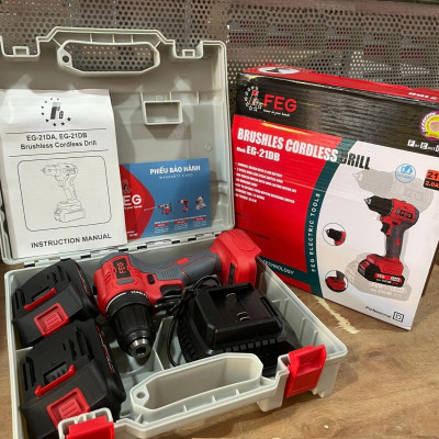 MÁY KHOAN VẶN VÍT DÙNG PIN 21V FEG EG-21DB - HÀNG CHÍNH HÃNG