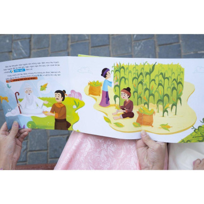 Sách - Truyện Cổ Tích Việt Nam - Song Ngữ Việt - Anh - Với Trang Gấp Khổng Lồ - Đinh Tị Books