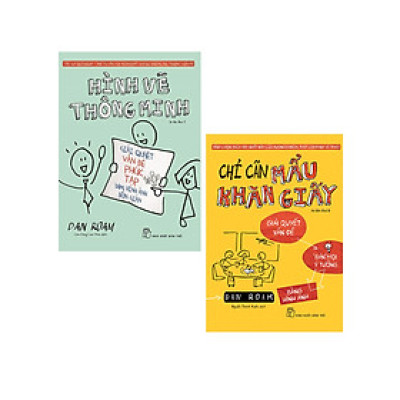 Combo Hình Vẽ Thông Minh + Chỉ Cần Mẫu Khăn Giấy (Bộ 2 Cuốn) _TRE