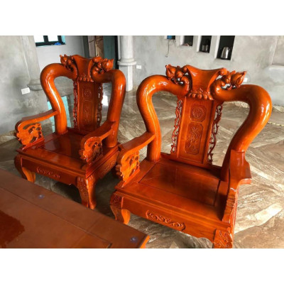 Bộ bàn ghế Minh Quốc Đào gỗ Sồi Nga