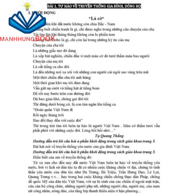SÁCH - hướng dẫn trả lời câu hỏi và bài tập giáo dục công dân lớp 6 (bám sát sgk kết nối tri thức với cuộc sống)