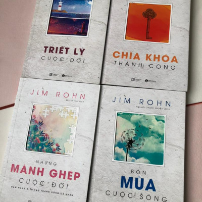 Combo Bộ Sách Jim Rohn: Triết Lý Cuộc Đời + Bốn Mùa Cuộc Sống + Chìa Khóa Thành Công + Những Mảnh Ghép Cuộc Đời
