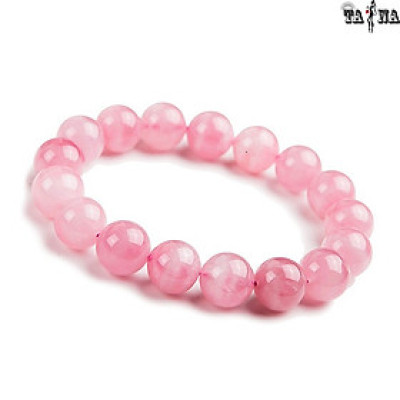 Vòng tay đá thạch anh hồng 4A hợp mệnh Hỏa, Thổ