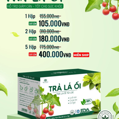 Giá Sỉ 5 hộp Trà Lá Ổi Mychi - giảm cân, Tiêu Mỡ, ngừa mỡ máu