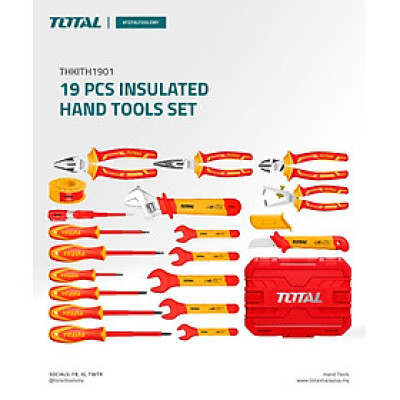 BỘ 19 CÔNG CỤ CÁCH ĐIỆN TOTAL THKITH1901 - HÀNG CHÍNH HÃNG