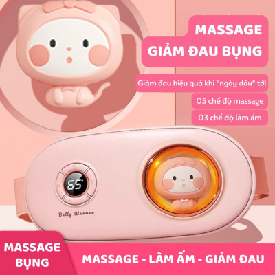 Máy massage làm ấm bụng , Đai chườm ấm bụng giảm đau kinh nguyệt ,Điều khiển nhiệt độ thông minh, ấm áp không gây nóng