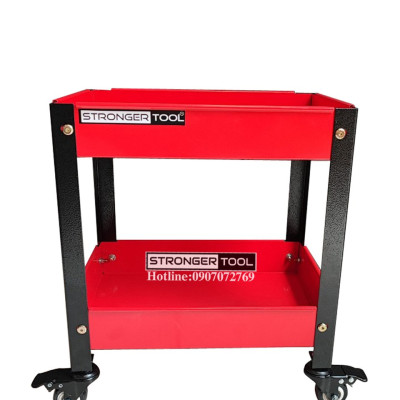 Xe đẩy dụng cụ 2 tầng thép sơn tĩnh điện Stronger Tool