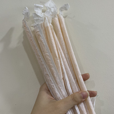 Ống hút ống hút gạo ống hút ngũ cốc dùng hút cafe, nước ép có màng bọc