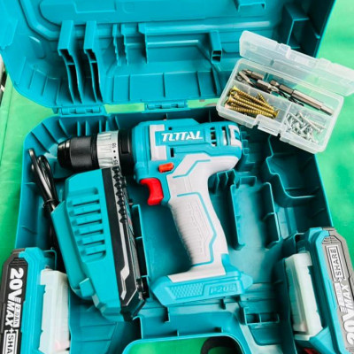 MÁY KHOAN BÚA DÙNG PIN 20V (2 pin 2.0Ah + sạc) TOTAL TIDLI201452 - HÀNG CHÍNH HÃNG