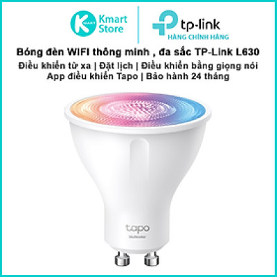 Bóng đèn WIFI thông minh TP-Link Tapo L630 | Công suất 3.7W | Điều khiển bằng giọng nói | Cài đặt lịch | Điều khiể từ xa | Bảo hành 2 năm | Hàng Chính Hãng