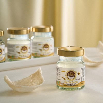 [CHÍNH HÃNG] Yến Sào Hoàng Kim - Hộp Quà Lộc An Cát Tường (Set 50g Tinh Chế Sợi Thượng Hạng & 4 Hũ Yến Chưng) Quà Tặng Đối Tác