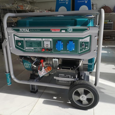 MÁY PHÁT ĐIỆN XĂNG (ĐỀ ĐIỆN) 5.5KVA TOTAL TP155001 - HÀNG CHÍNH HÃNG